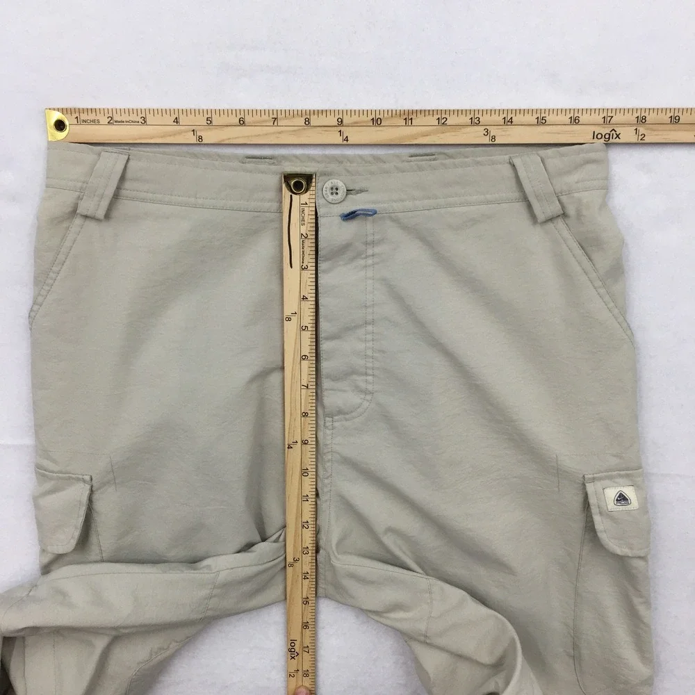 VINTAGE Nike ACG Mens Convertible Cargo Pants Beige Hiking Outdoor Size 34 M